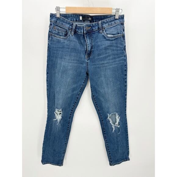 Kut From The Kloth Catherine Boyfriend Jeans Cropped High Rise Womens Size 8 - Picture 1 of 9